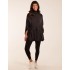 Roll Neck Drawstring Poncho