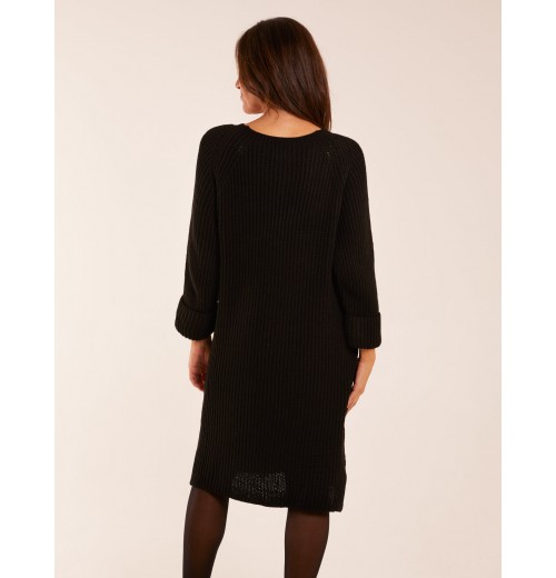 Knitted Ribbed Jumper Dress