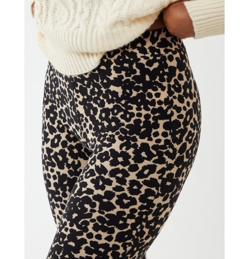 Leopard Print Flared Pants