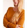 Ribbed V-Neck Jumper