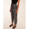 Leaf Print Capri Trousers