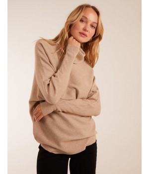 Oversized Roll Neck Batwing Jumper