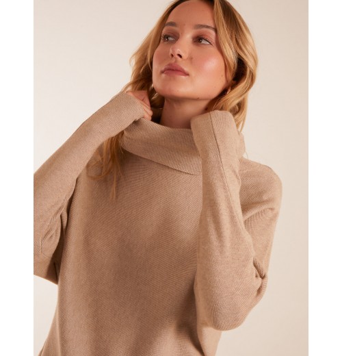 Oversized Roll Neck Batwing Jumper